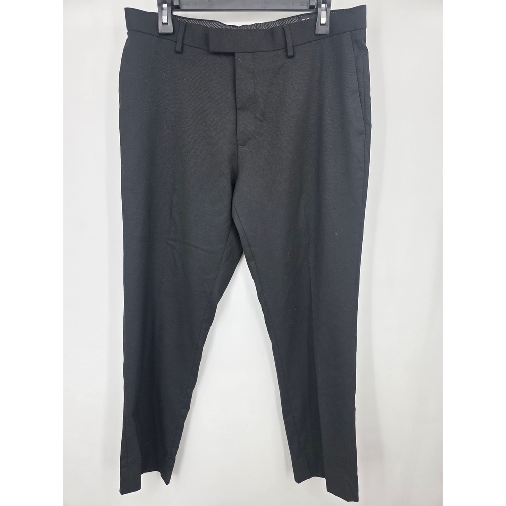 Banana Republic Mens Slim Fit Black Dress Pants preppy work Trousers 33x30